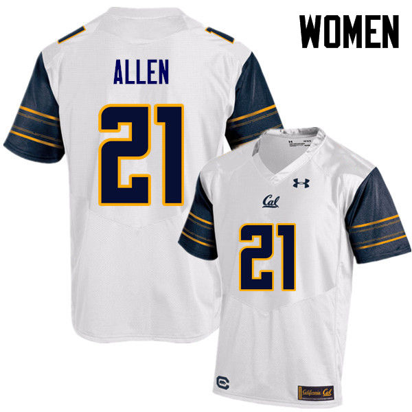 Women #21 Keenan Allen Cal Bears (California Golden Bears College) Football Jerseys Sale-White